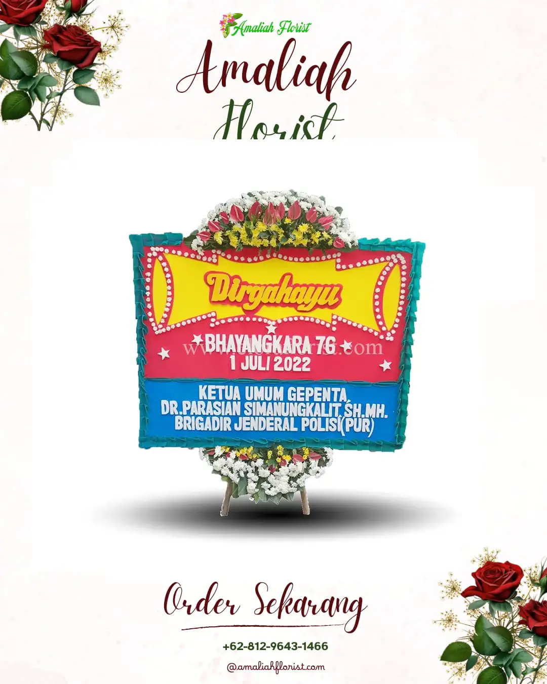 Papan Bunga HUT Ulang Tahun Aboy